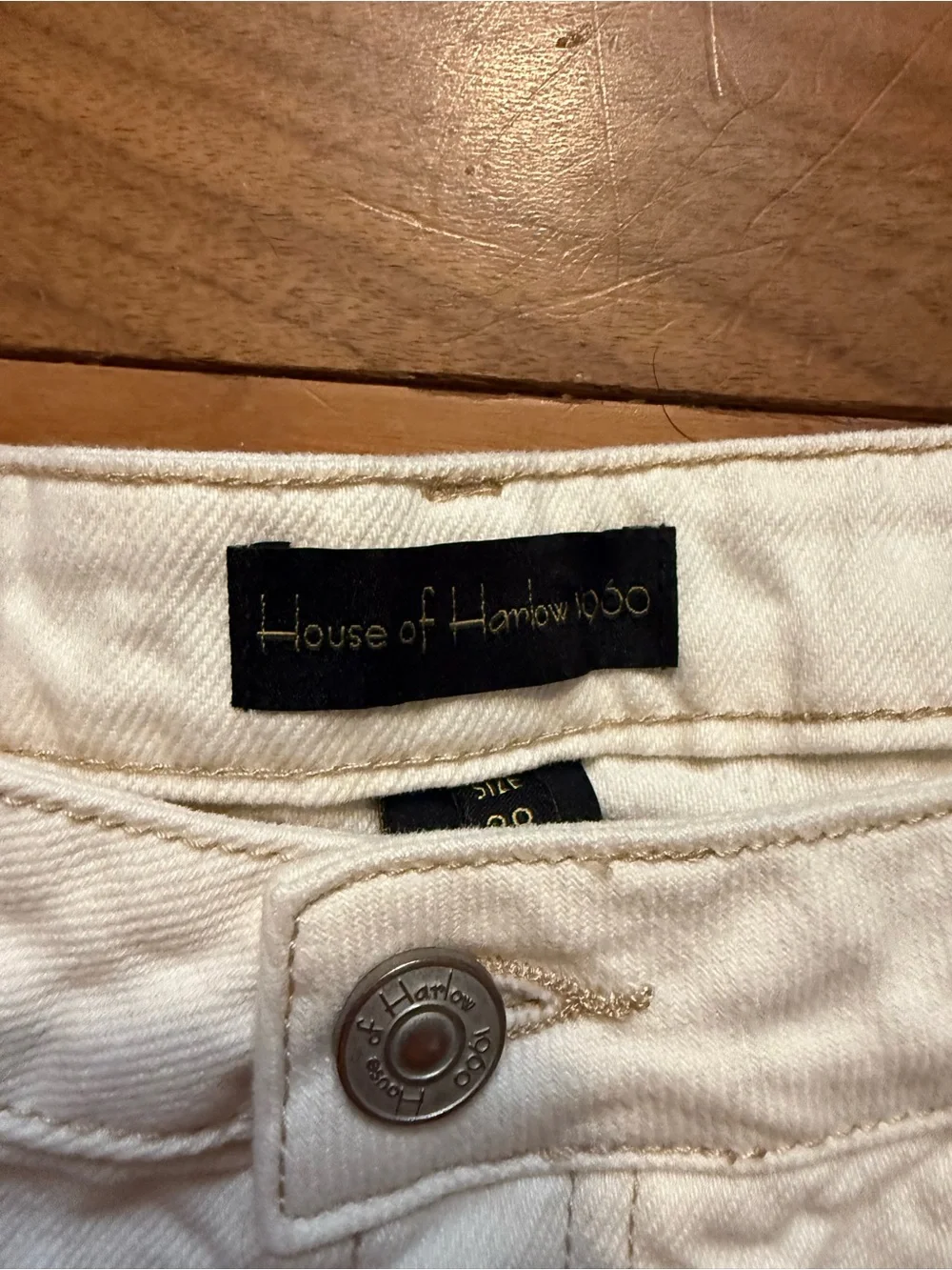 White Denim Cutoff Shorts